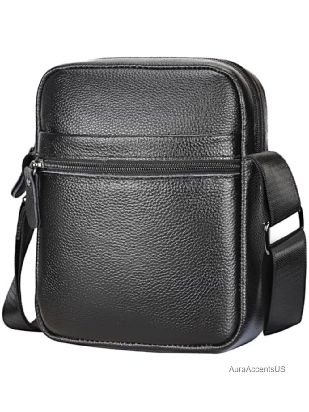 Genuine Leather Men's Crossbody Bag Small Messenger Satchel Work Travel